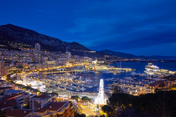 Fototapeta premium View of Montecarlo, Principality of Monaco