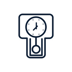 time classic clock pendulum linear design