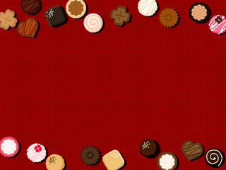 チョコレートのイラスト背景