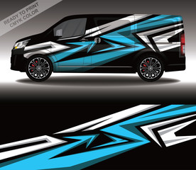 Car wrap decal design vector, custom livery race rally car vehicle sticker and tinting.