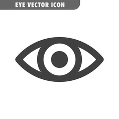 Eye vector icon. Human vision symbol.