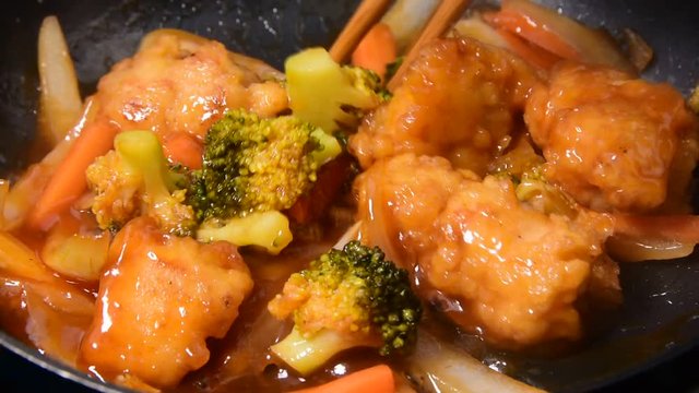 鶏肉の甘酢あんかけ