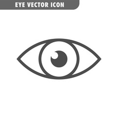 Eye vector icon. Human vision symbol.