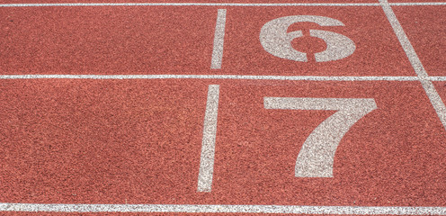 Running track for the athletes background