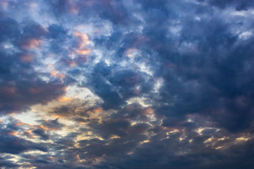 blue sky with clouds