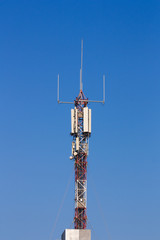 Obraz premium Image of a connection antennas for mobile networks
