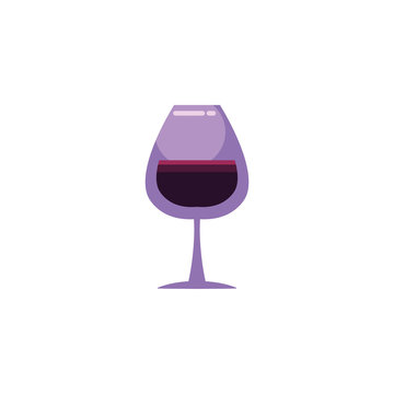 Isolated wine cup vector design