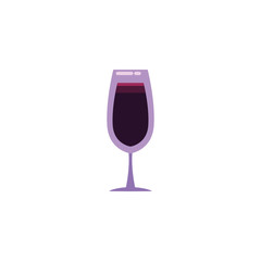 Isolated wine cup vector design
