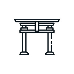 Shinto tori gate vector design