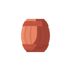 Isolated wine barrel vector design