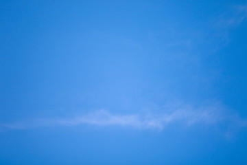 Blue sky and cloud of 1st day's New Year 2020