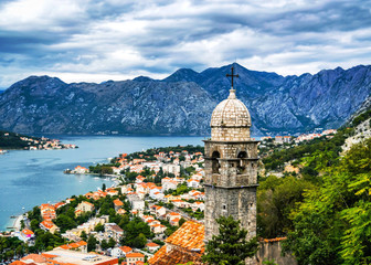 Naklejka na ściany i meble view of kotor montenegro