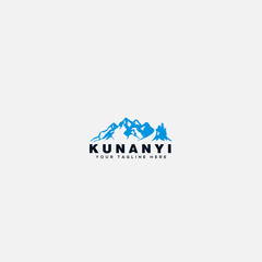 Kunanyi blue mountain outdoor logo