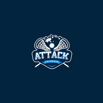 mountain LACROSSE Attack logo design