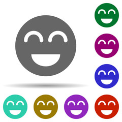 Friendship, smile in multi color style icon. Simple glyph, flat vector of Friendship icons for ui and ux, website or mobile application