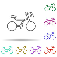 Obraz premium Cycle, technology in multi color style icon. Simple thin line, outline vector of future world icons for ui and ux, website or mobile application