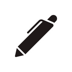 Pen icon in trendy flat style design. Vector graphic illustration. Pen icon for website design, logo, UI. Pixel perfect. EPS 10.
