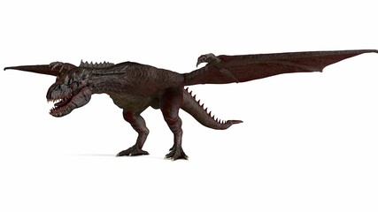 Monsters of background, 3d render