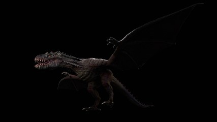 Monsters of background, 3d render