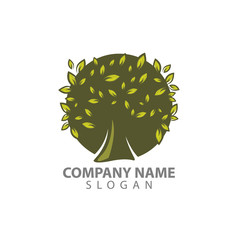 tree logo graphic design concept. Editable tree element, can be used as logotype, icon, template in web and print