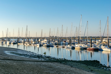 Boats in the port of Punta Umbria. Huelva, Andalusia, Spain