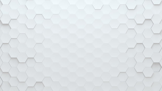 Three dimensional rendering hexagon Abstract solid background © 杰 李