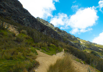 Rocky landscape outdoor andean view