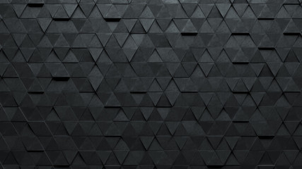 Triangle stereo abstract background in 3D rendering