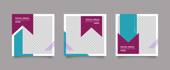 Modern promotion square web banner for social media post template. Elegant sale and discount promo backgrounds for digital marketing	