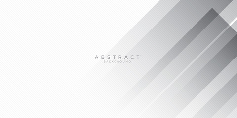 White Grey Silver Box Rectangle Abstract Background Vector Presentation Design