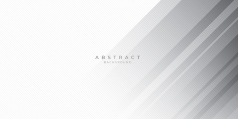 White Grey Silver Box Rectangle Abstract Background Vector Presentation Design