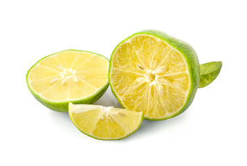 limes an isolated on a white background