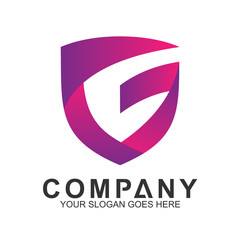 Shield Letter G Logo, Protection And Care Logo, Guardian Symbol