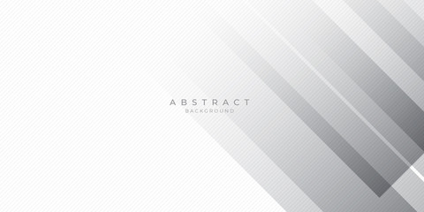 White Grey Silver Box Rectangle Abstract Background Vector Presentation Design