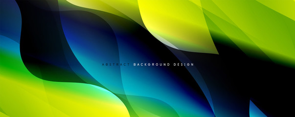 Trendy simple fluid color gradient abstract background with dynamic wave line effect. Vector Illustration For Wallpaper, Banner, Background, Card, Book Illustration, landing page