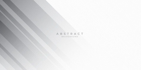 White Grey Silver Box Rectangle Abstract Background Vector Presentation Design