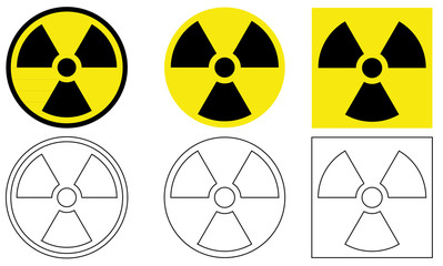 radiation symbol - obrazy, fototapety, plakaty