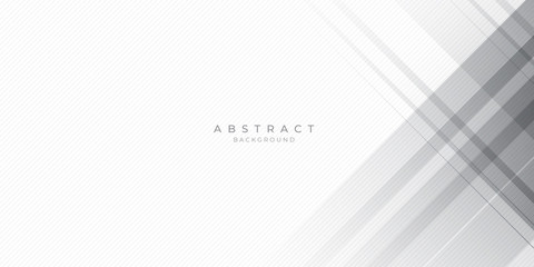 Obraz premium White Grey Silver Box Rectangle Abstract Background Vector Presentation Design