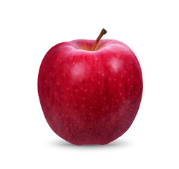 Red apple isolated on white. Clipping Path