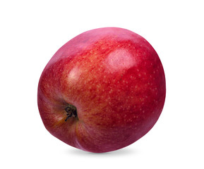 Red apple isolated on white. Clipping Path.