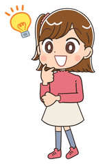 女の子 小学生 かわいい マンガ イラスト