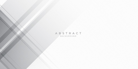 White Grey Silver Box Rectangle Abstract Background Vector Presentation Design