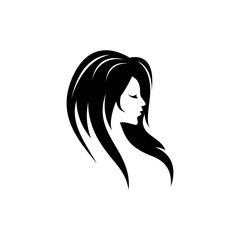 Hair salon logo vector icon