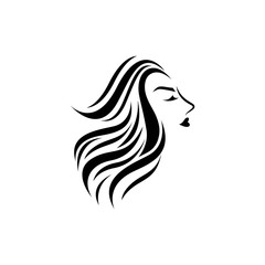 Hair salon logo vector icon