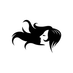 Hair salon logo vector icon