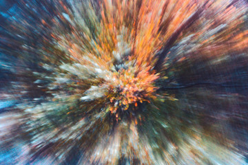 abstract burst of color