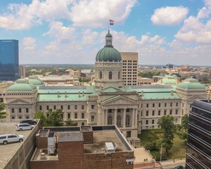 Obraz premium Indiana Statehouse: Indiana State Capitol