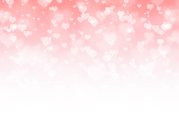 Valentines day abstract background with hearts, women's day love gradient