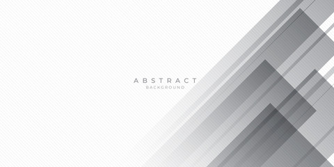 White Grey Silver Box Rectangle Abstract Background Vector Presentation Design