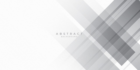 White Grey Silver Box Rectangle Abstract Background Vector Presentation Design